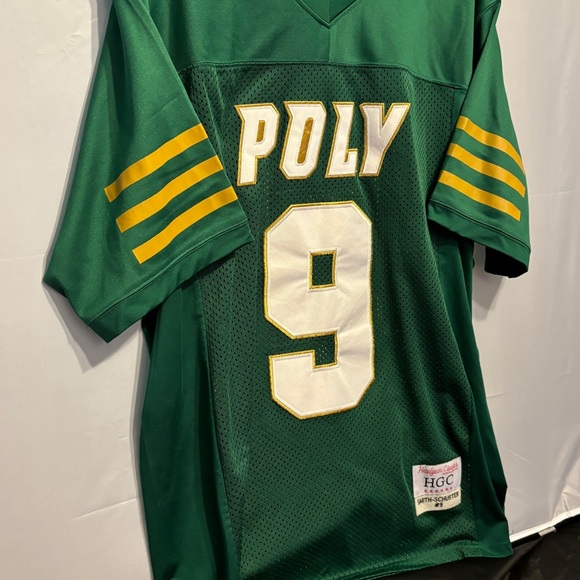 JuJu Smith-Schuster Long Beach POLY HS Jersey Men’s 2XL Green #9 Stiched - Picture 2 of 7
